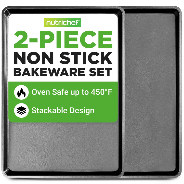 2 Piece XL Mega Cookie Sheet Baking Pans Set (2 Count)