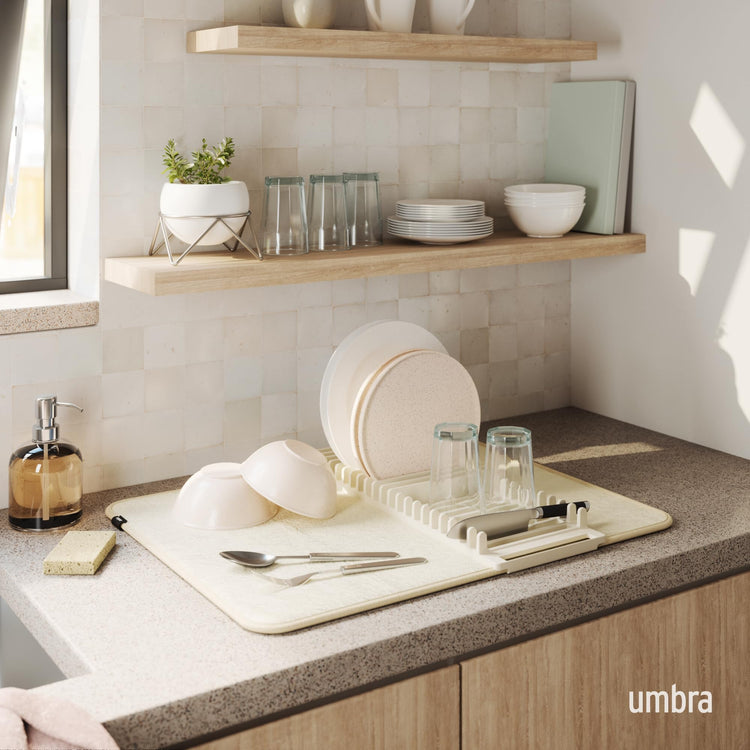 Udry Dish Drying Rack with Mat