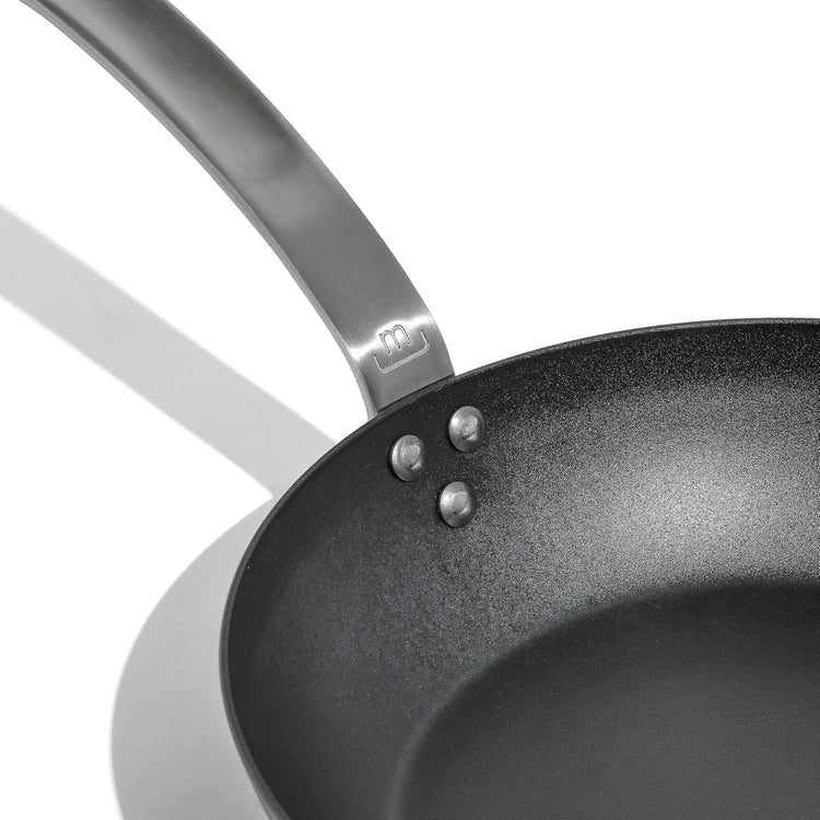 Made In Cookware - Seasoned 10" Blue Carbon Steel Frying Pan - (Like Cast Iron, but Better) - Professional Cookware - Crafted in Sweden - Induction Compatible