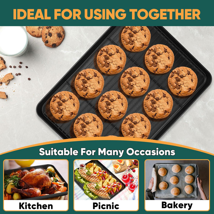 Nonstick Baking Oven Pan with Rack for Cookie