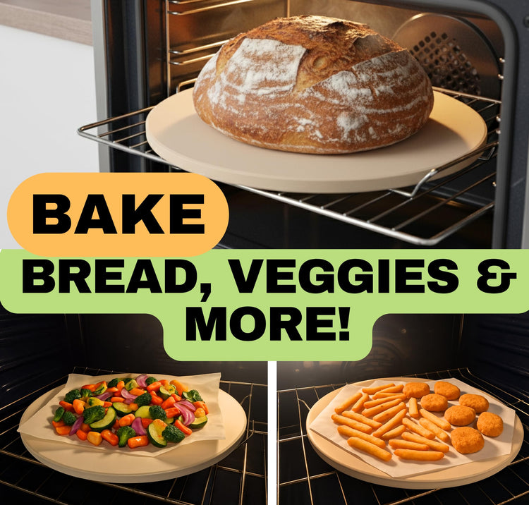 Round Pizza Stone for Oven 16 inch