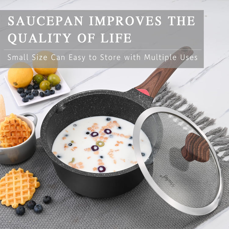 10PCS Sauce Pan Set with Lids (3 Count)