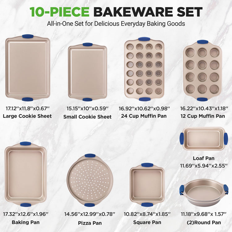 10 Piece Nonstick Bakeware Set