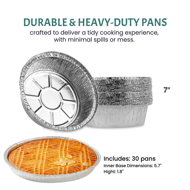 Round Disposable Aluminum Pie Pans