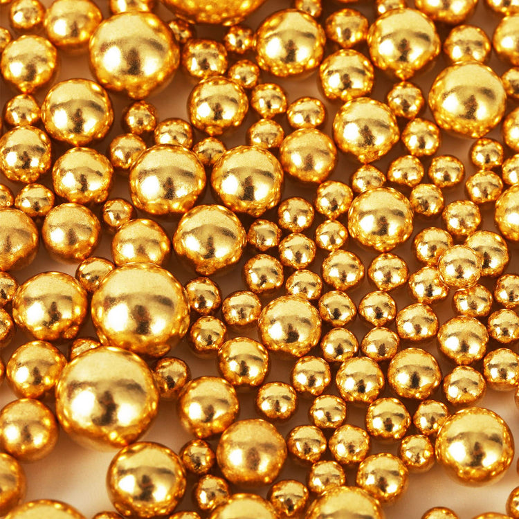 Gold Pearl Sugar sprinkles (4.58 Ounce)