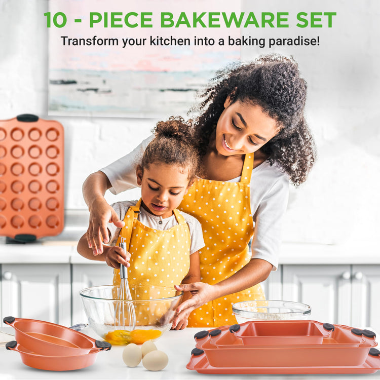 10 Piece Nonstick Baking Pan Set