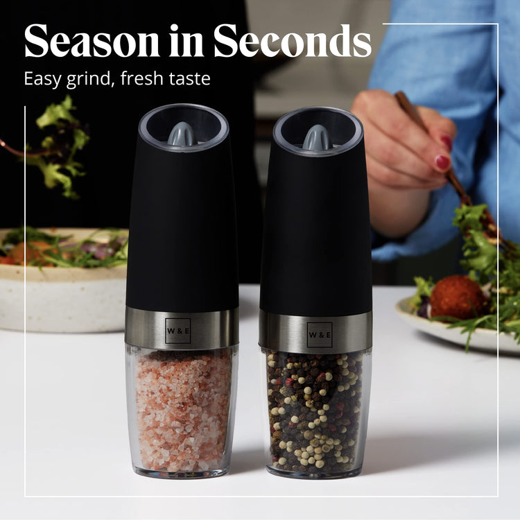 Electric Salt and Pepper Grinder Set