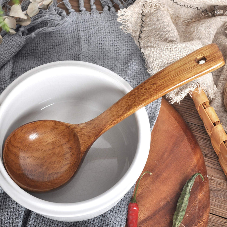 Wooden Ladle with Long Handle
