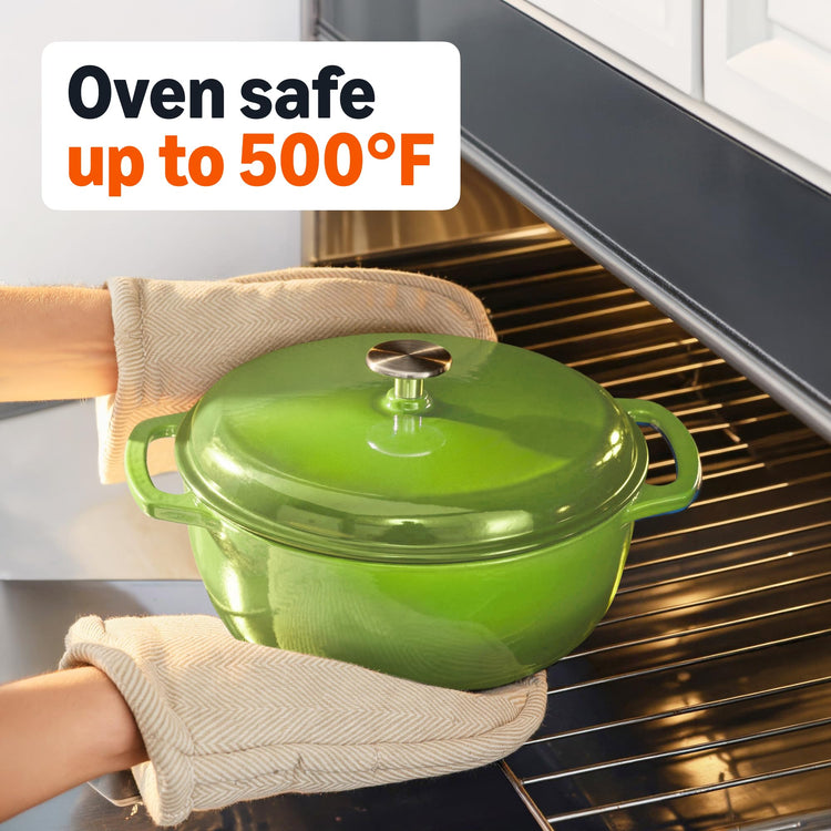 Enameled Cast Iron Dutch Oven Pot with Lid