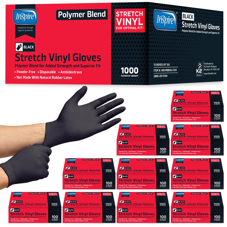 Black Nitrile Gloves (1000 Count)