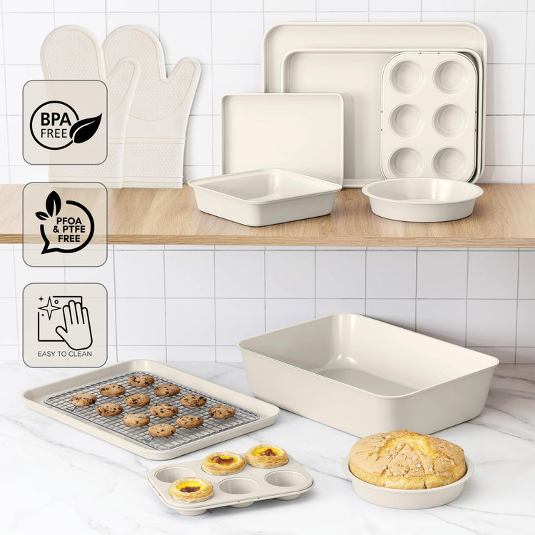 Nonstick Stackable Bakeware Set