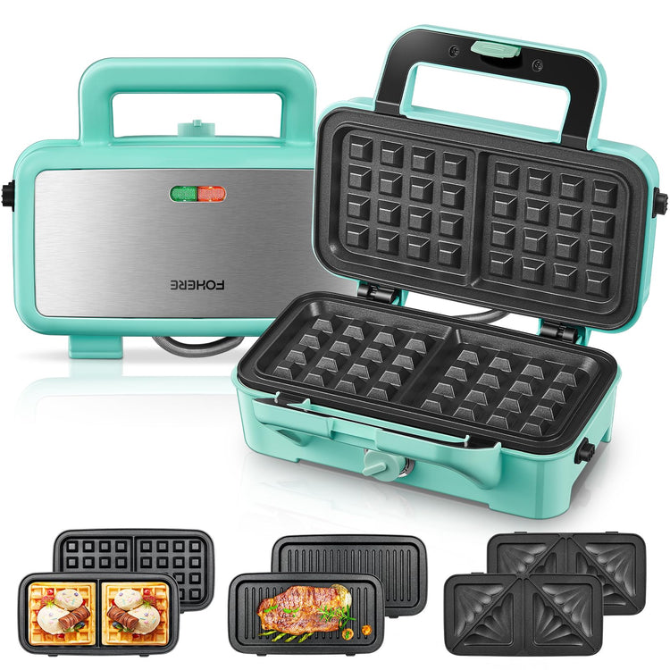 Waffle Maker 3 in 1 Sandwich Maker 1200W Panini Press