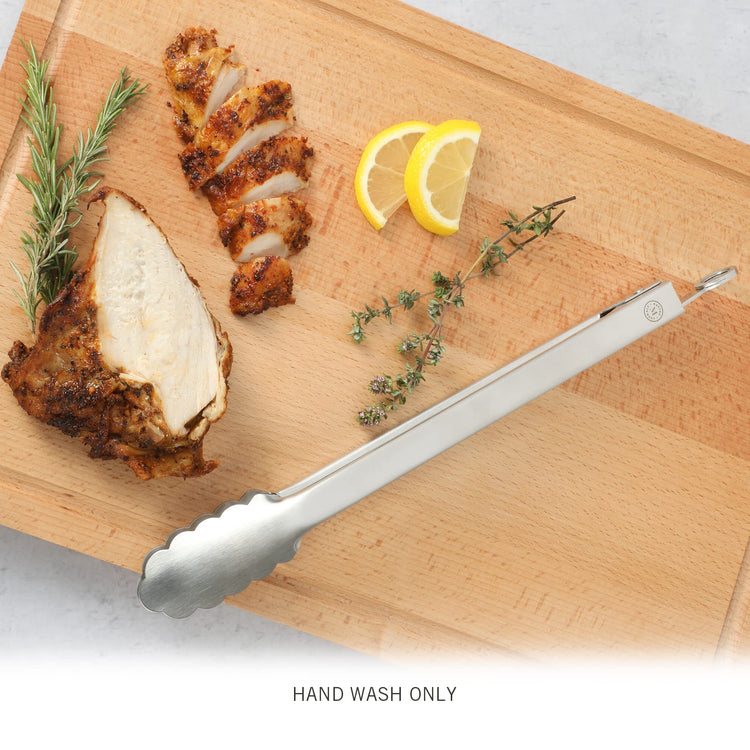 Richburn 12 Inch Stainless Steel Kitchen Tongs