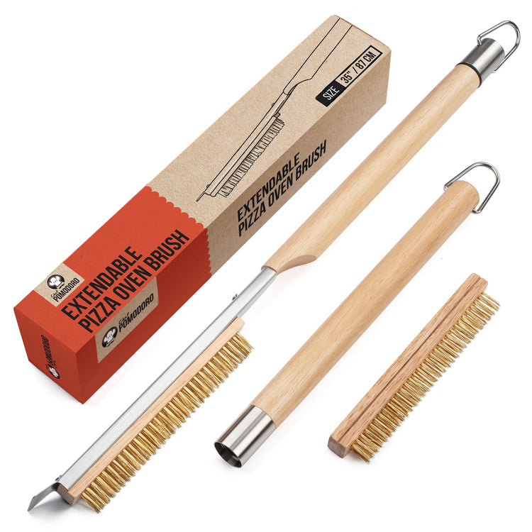 Pizza Oven Brush with Scraper
