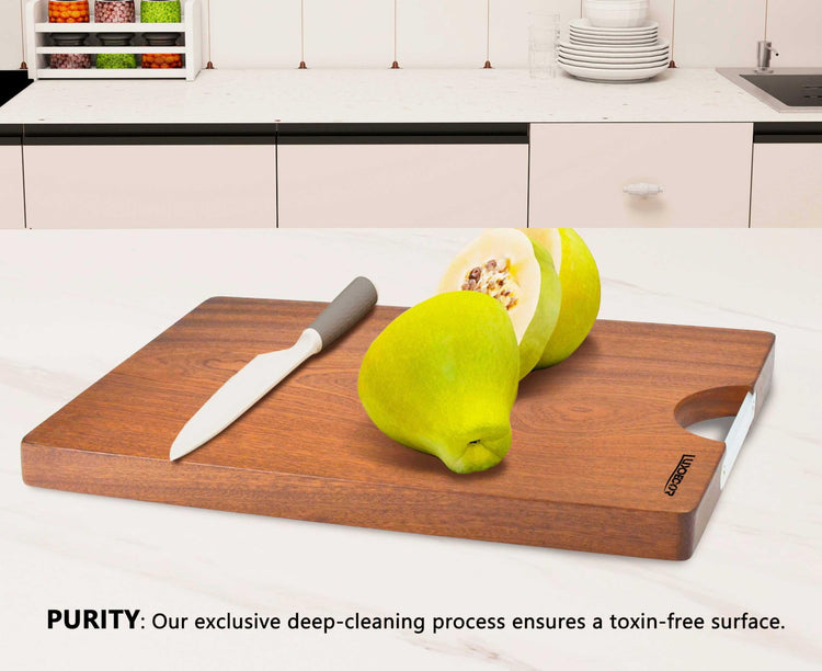 Solid Sapele Wood Cutting Board One