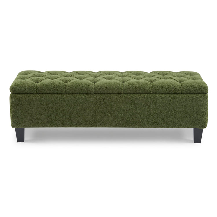 Ottilie Boucle Fabric Storage Ottoman Bench