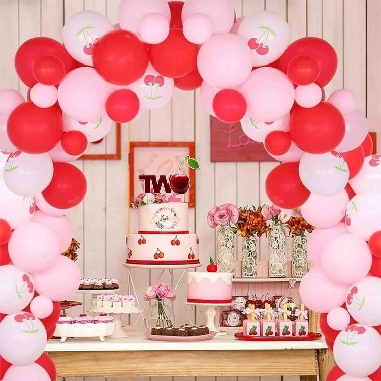 Cherry Two Cake Topper