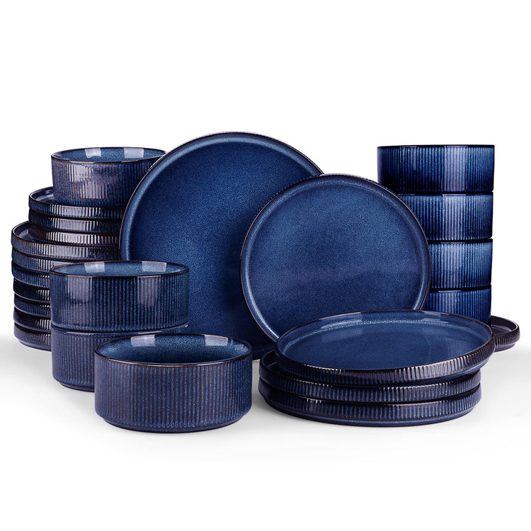 Star Stoneware Dinnerware Sets for 8 (24 Count)