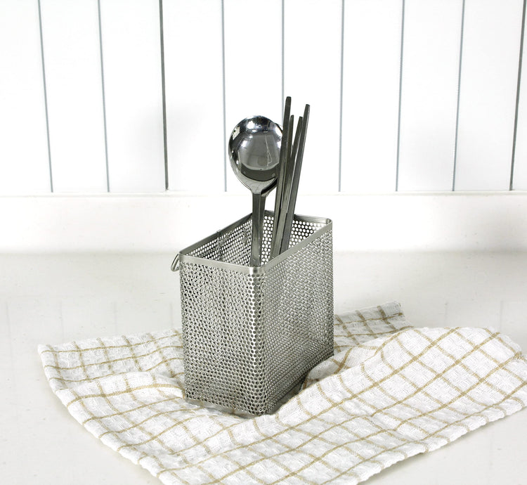 Kitchen Utensil Chopsticks Perforated Holder with Hooks