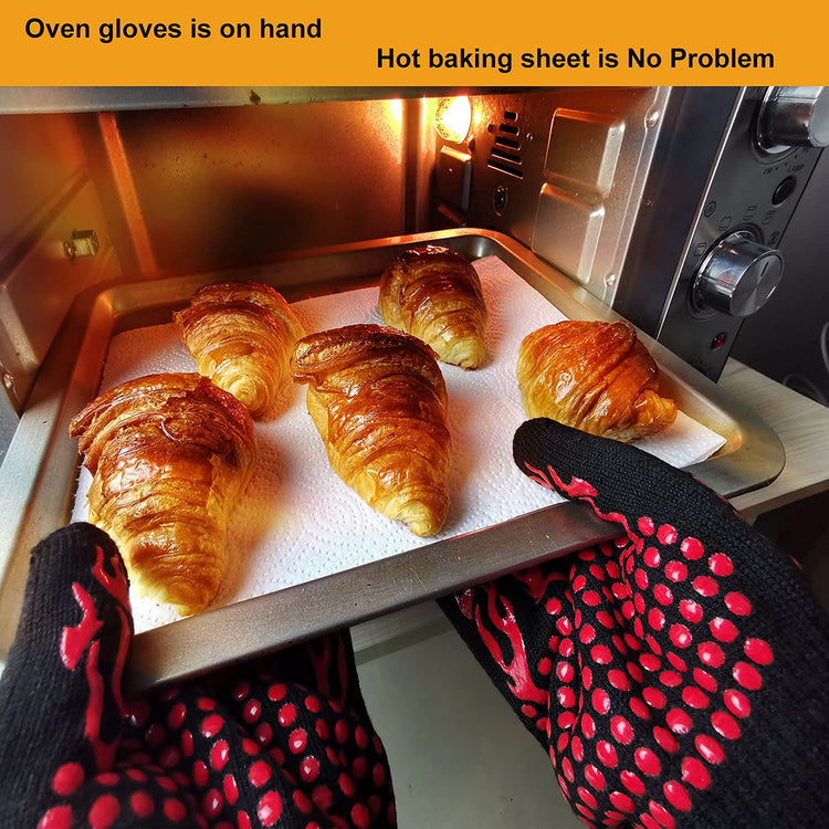 Turkey Fryer BBQ Heat Resistant Gloves (2 Count)