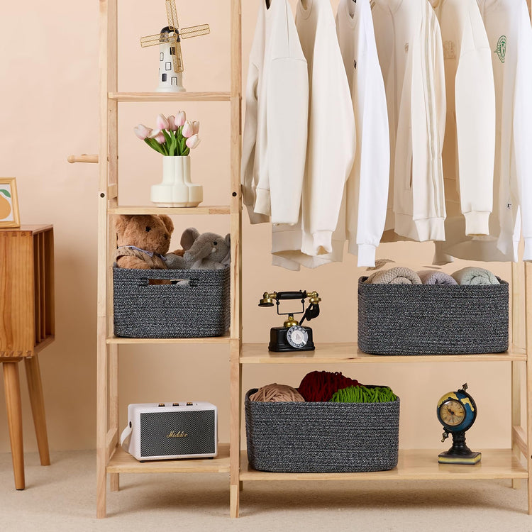 Large Storage Baskets for Shelves (2 Count)