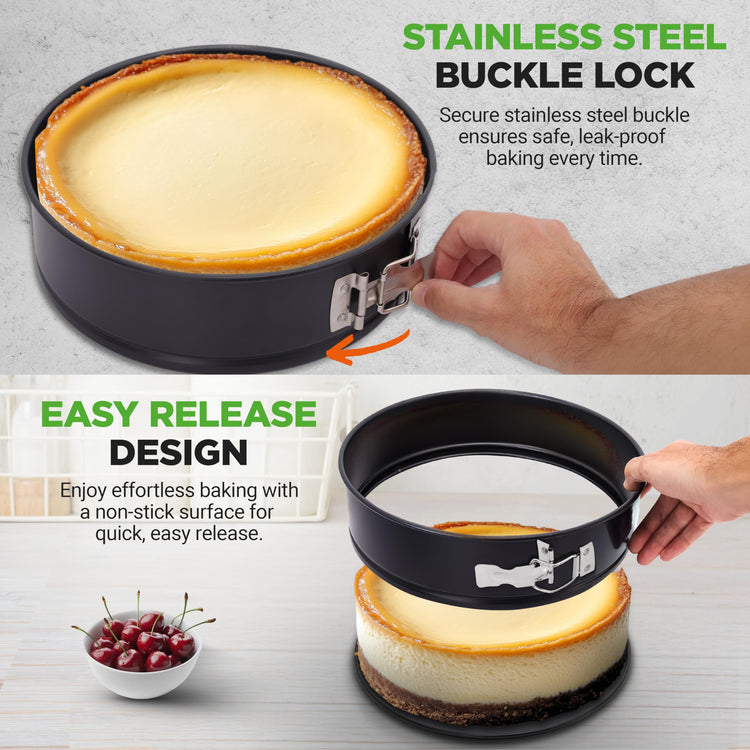 9 Inch Nonstick Cheesecake Springform Cake Pan