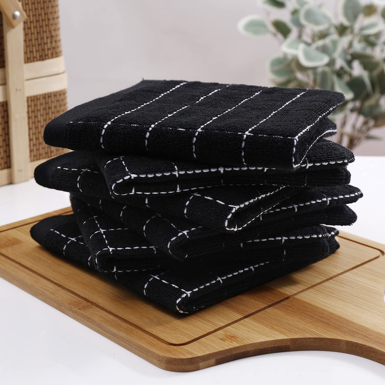 100% Cotton Terry Kitchen Dish Cloths (6 Count)