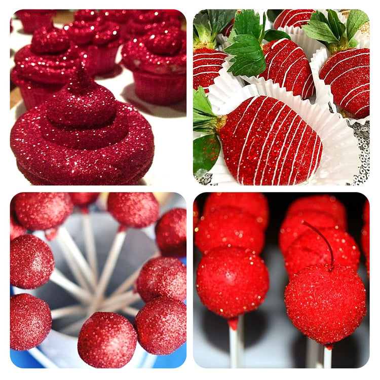 Red Edible Glitter Spray