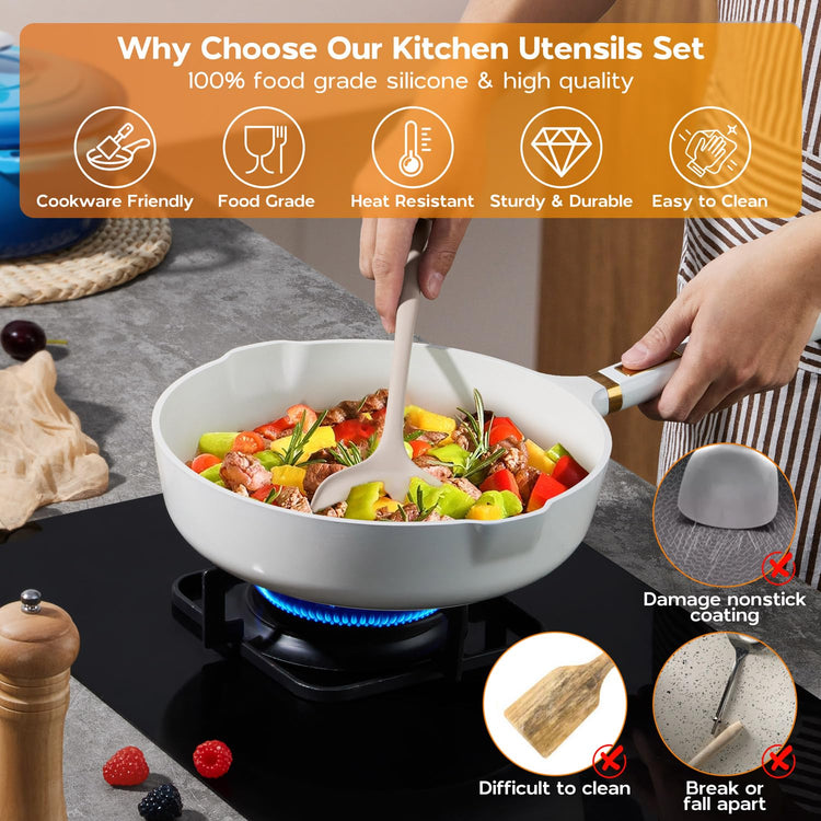 Kitchen Cooking Utensils Set (10 Count)
