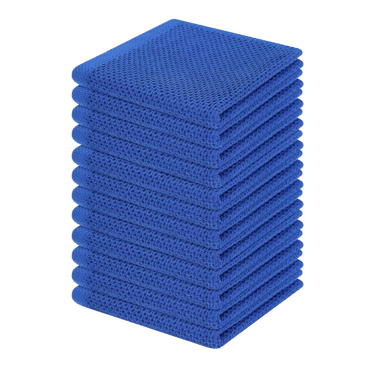100% Cotton Waffle Weave Kitchen Dish Cloths 12 (12 Count)