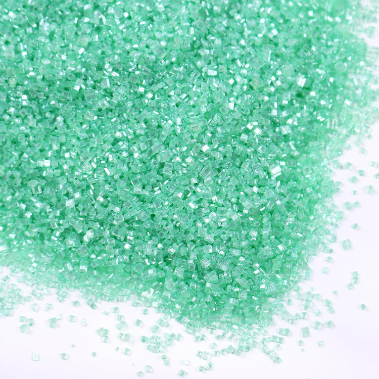 Green Sanding Sugar for Baking Easter Edible Sparkling Sugar Sprinkles Coarse Sugar Crystals for Cake Decoration Cookie Cupcake Topper Ice Cream Topping Supplies 150g (5.3 Ounce)