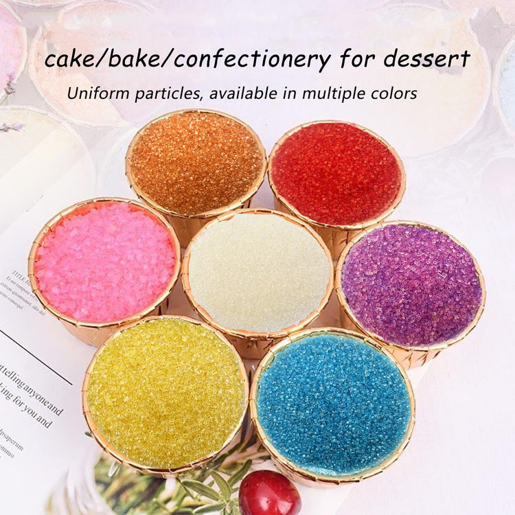 Purple Sanding Sugar for Baking Edible Sparkling Sugar Sprinkles Coarse Sugar Crystals for Baking Topping Cake Cookie Cupcake Topper Ice Cream Decoration Supplies 3.2 OZ (3.2 Ounce)