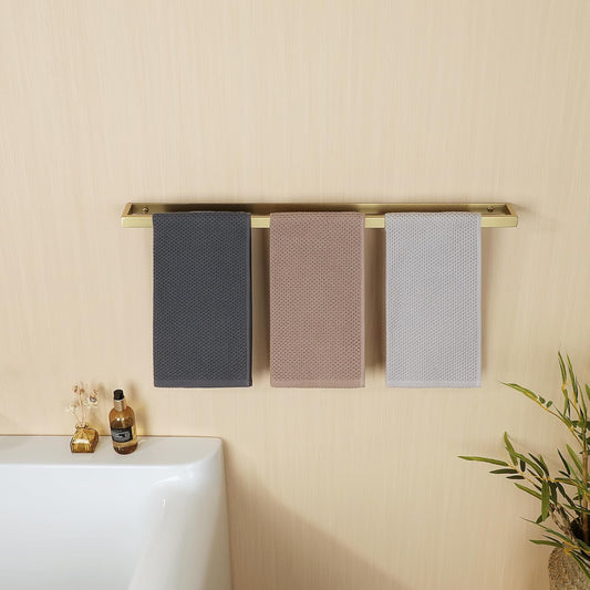 Alise Bath Towel Bar,Towel Holder Towel Rack Towel Hanger for Bathroom Wall Mount,28 Inch SUS304 Stainless Steel Towel Rail,Brushed Gold,GJF070-G