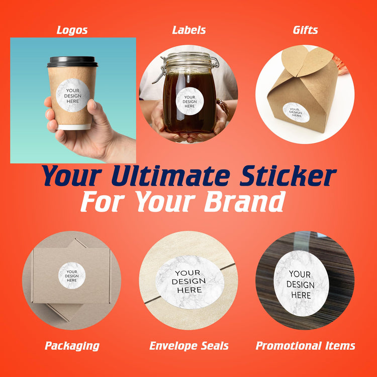 Custom Vinyl Stickers Your Image (100 Count)