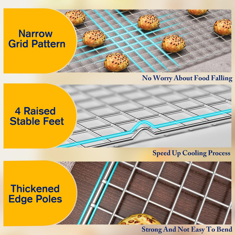 2PCS Cooling Racks for Cooking and Baking