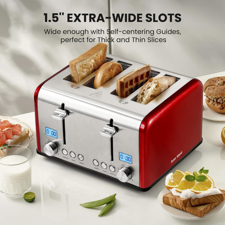 Countdown Stainless Steel 4 Slice Toaster with Bagel