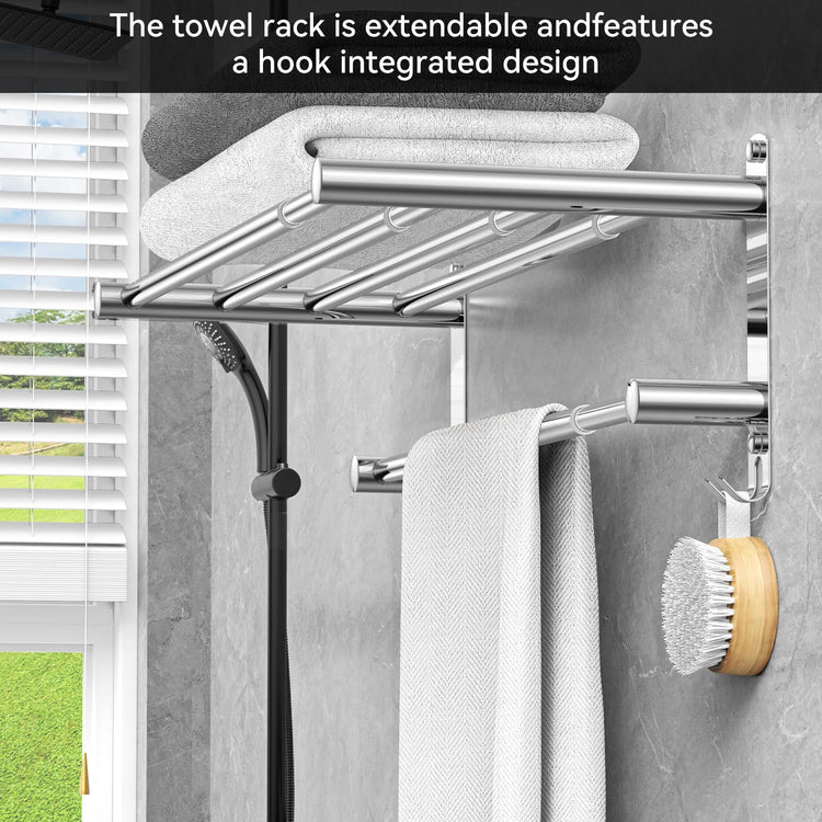Adjustable Towel Bar for Bathroom Wall Mount17