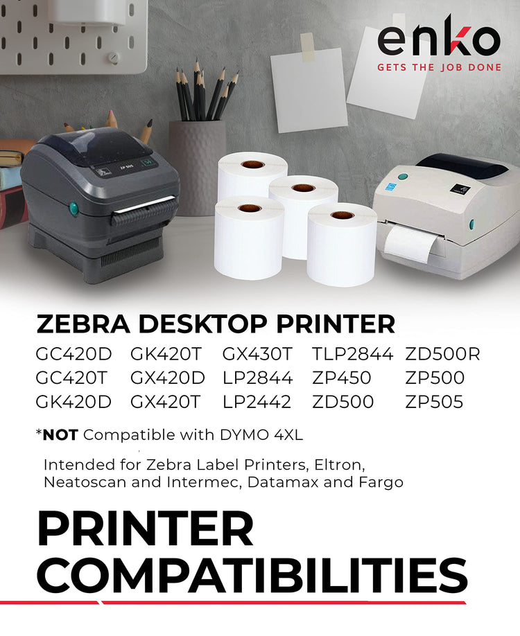 4 x 2-1/2 in 12 Rolls | 7440 Direct Thermal Address Labels (12 Count)