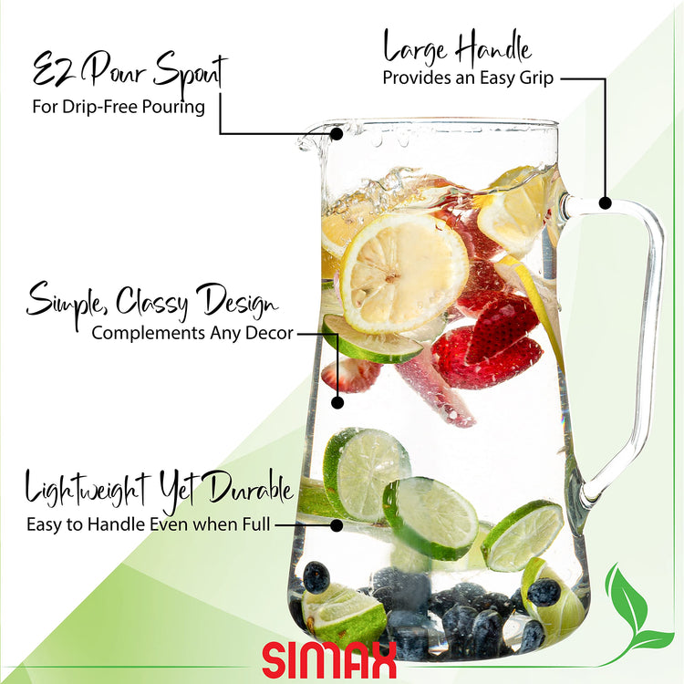 Large Glass Pitcher With Spout