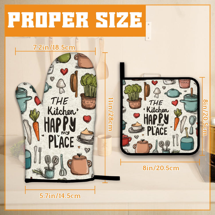 Oven Mitts and Pot Holders (4 Count)