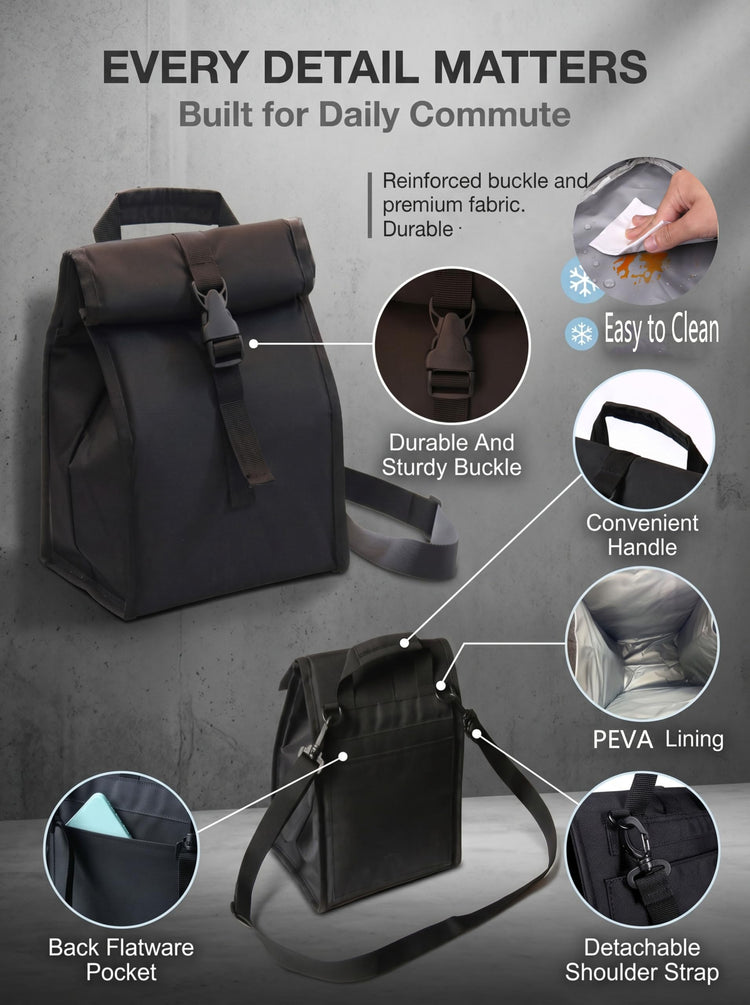 Insulated Foldable Lunch Bag