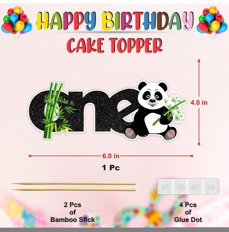 Panda One Cake Topper