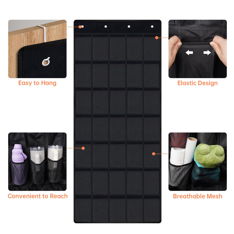 35 Pockets Door Hanging Cup Organizer Fit for Stanley Tumbler (35 Count)