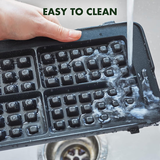 GreenPan Healthy Ceramic Nonstick Reversible Waffle Plates for 6-in-1 Contact Grill and Griddle, Dishwasher Safe, PFAS-Free - Nestoria