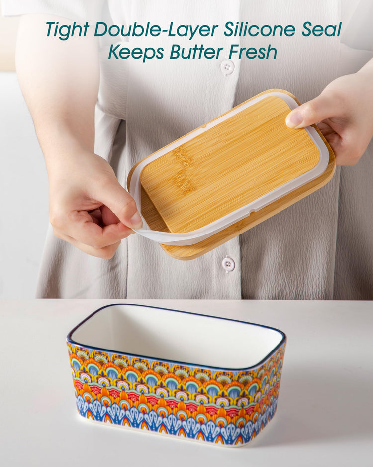 6.5" Butter Dish with Lid