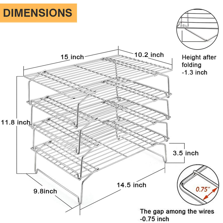 4 Tier Cooling Rack Set