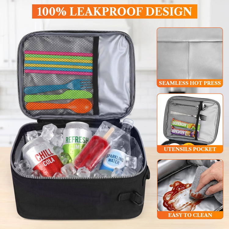 Insulated Lunch Bag for Men Women Kids