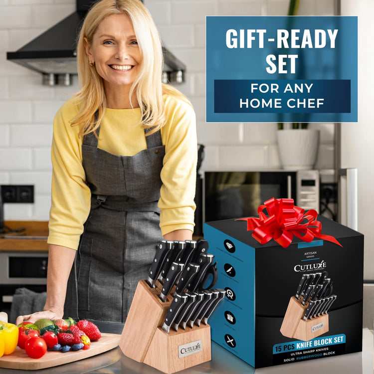 15 Piece Knife Set for Kitchen (15 Count)