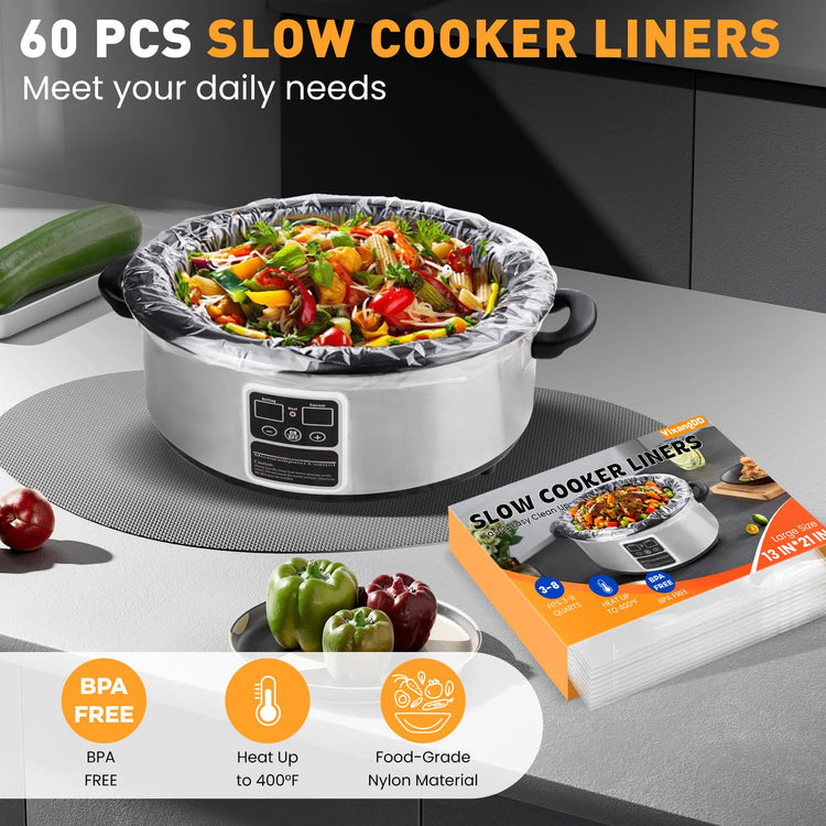60 Pack Slow Cooker Liners
