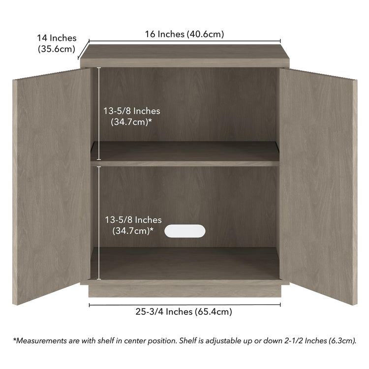 28" Fluted Accent Cabinet